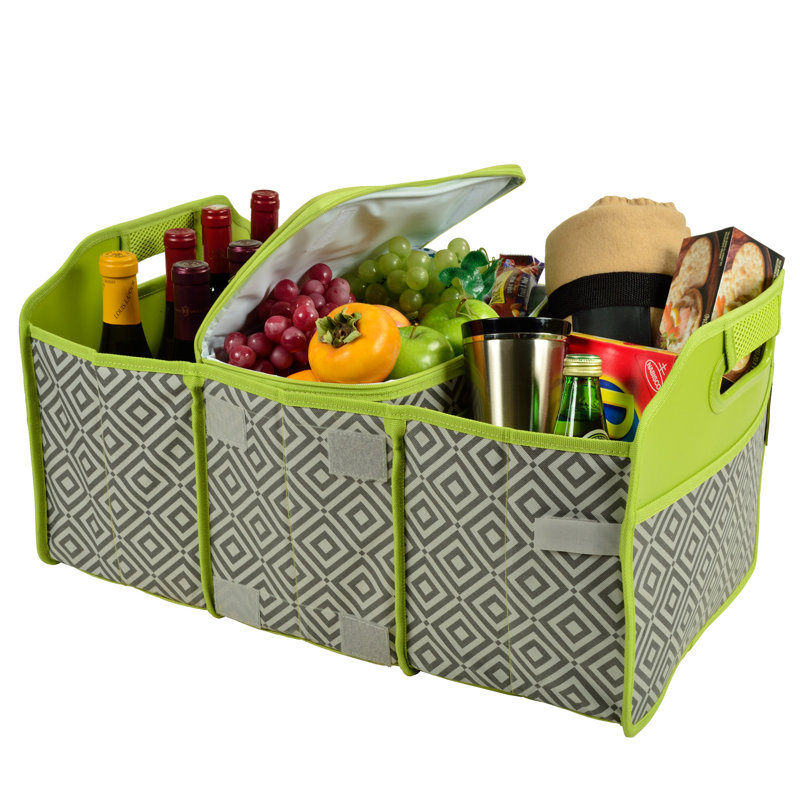 Picnic at Ascot Original Folding Picnic Basket with Cooler Wayfair